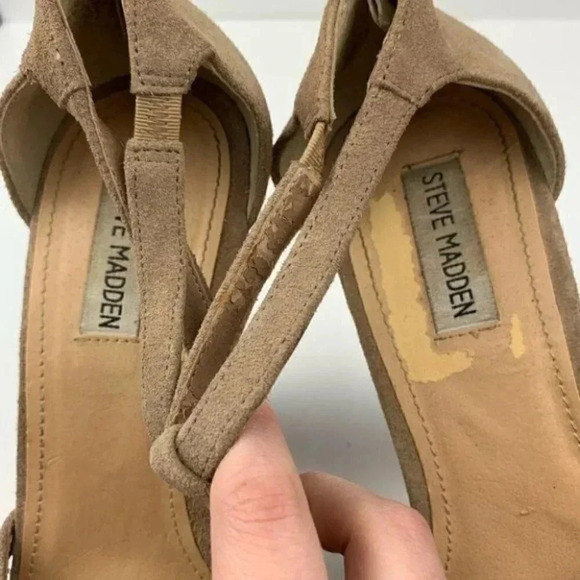Steve Madden platforms sz 10 P-gabbi suede chunky - Picture 11 of 14